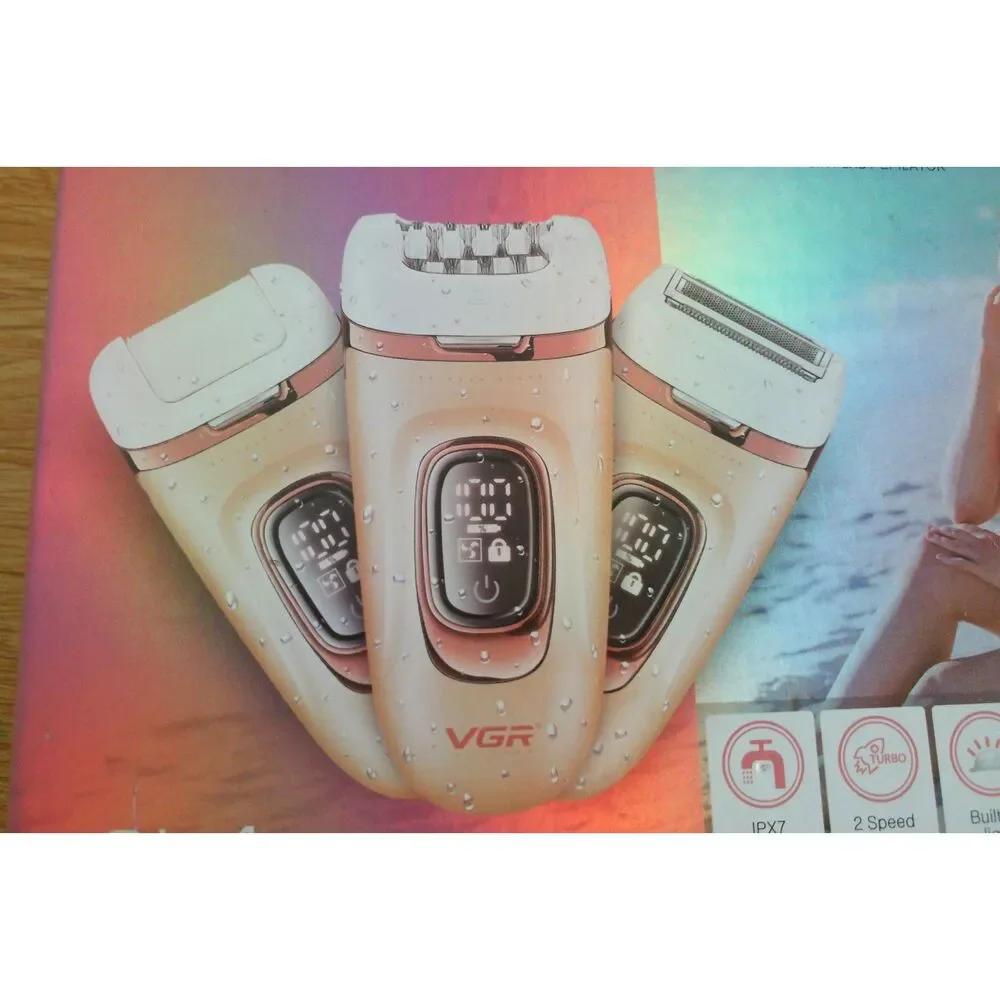 3-in-1 Women's Epilator Shaver & Callus Remover V-762 Pink